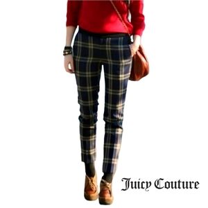 ~Juicy Couture~ Eton Wool blend Tartan Plaid Pants Sz 4